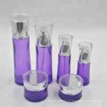 40 ml 100 ml 120 ml Nouvelle conception de luxe cosmétique beauté bouteille en verre vide ensemble fondation
